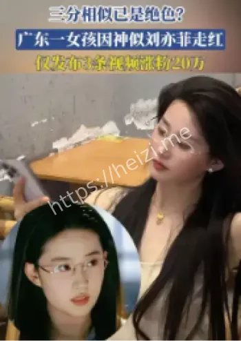 神似刘亦菲女孩走红